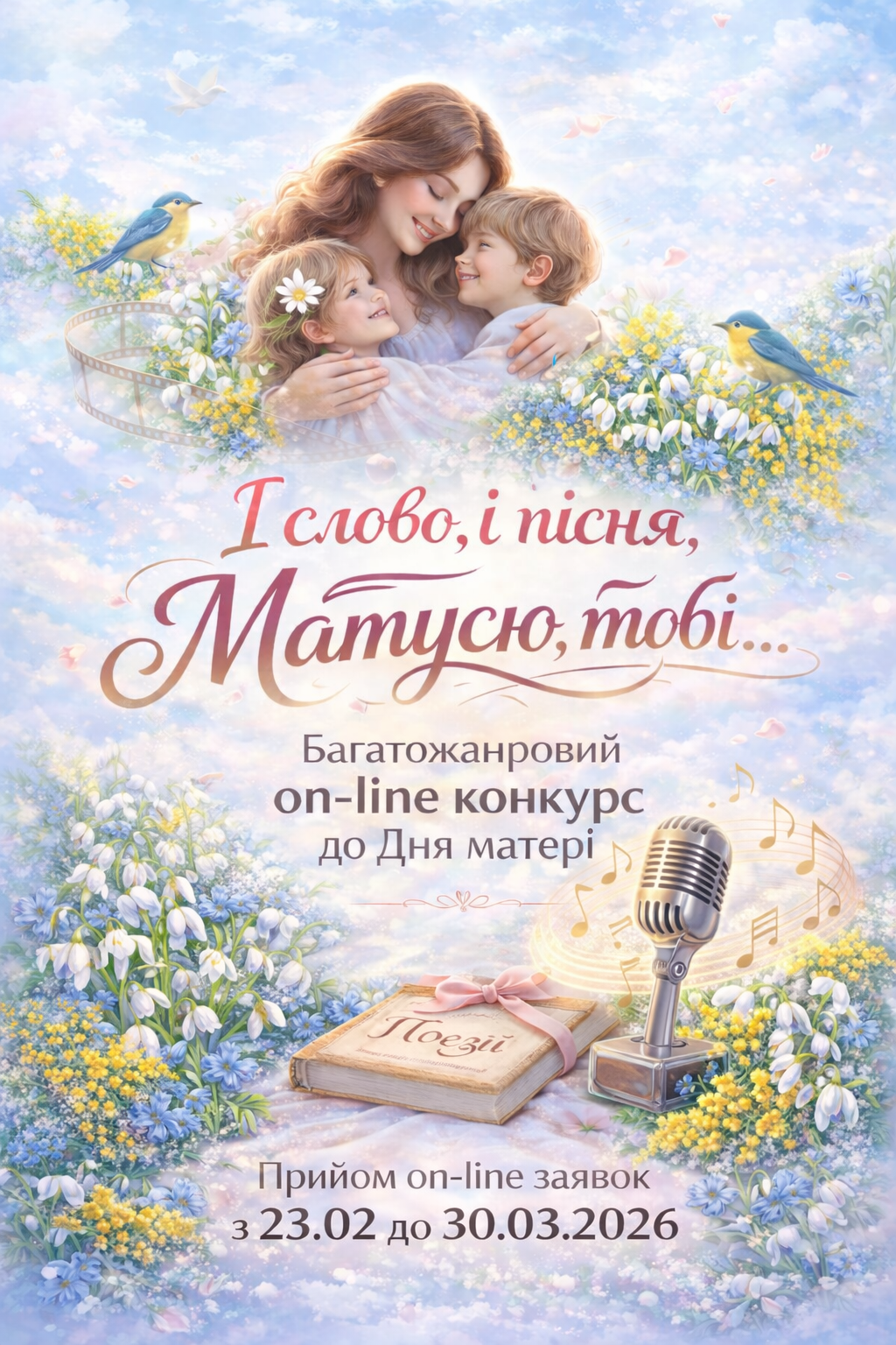 Багатожанровий on-line конкурс "І слово, і пісня, Матусю, тобі..." 